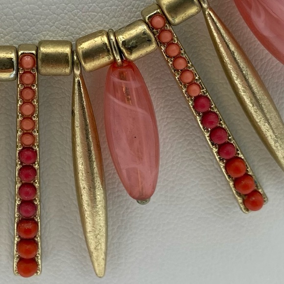 Apt. 9 Gold Tone Tube & Spikes Boho Chic Necklace - Picture 13 of 13